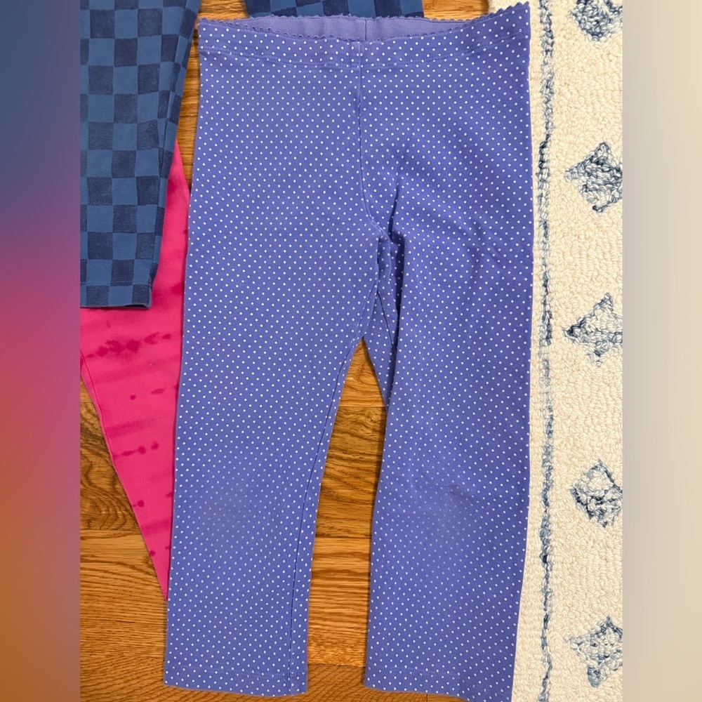 Tea Collection Size 7 Cropped Leggings Bundle of 4 pairs - Picture 3 of 11